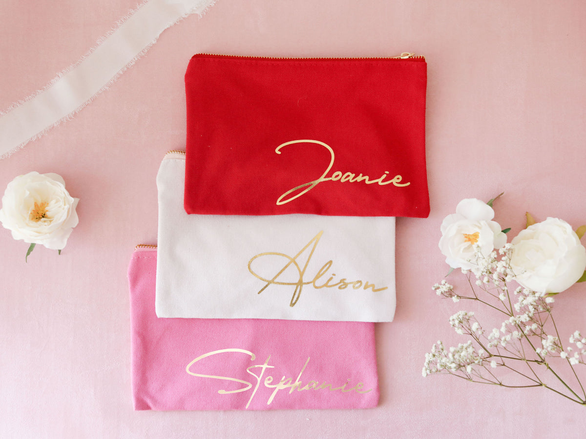 Personalized makeup bag (Beige)