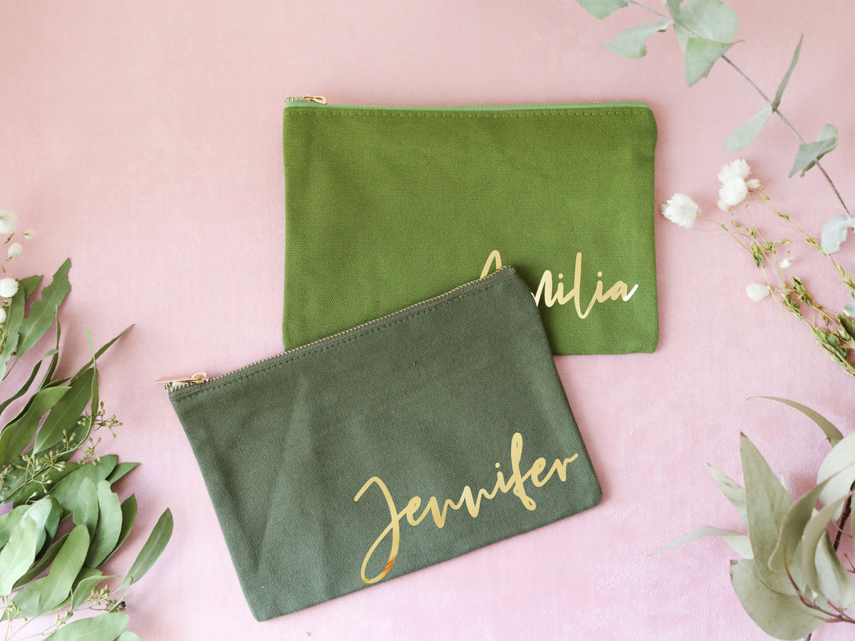 Personalized makeup bag (Beige)