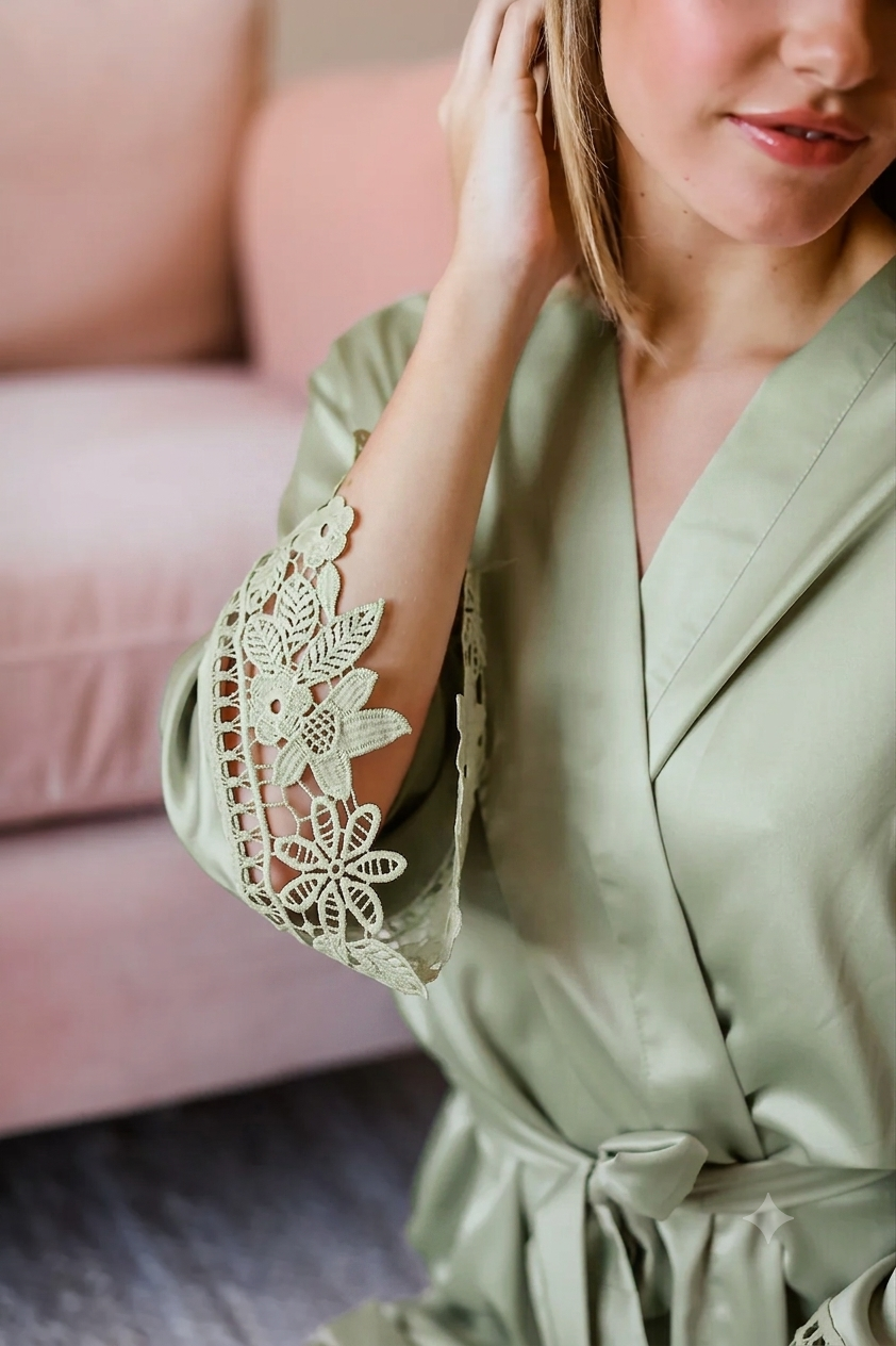 BRIDAL PARTY ROBES (Eucalyptus)