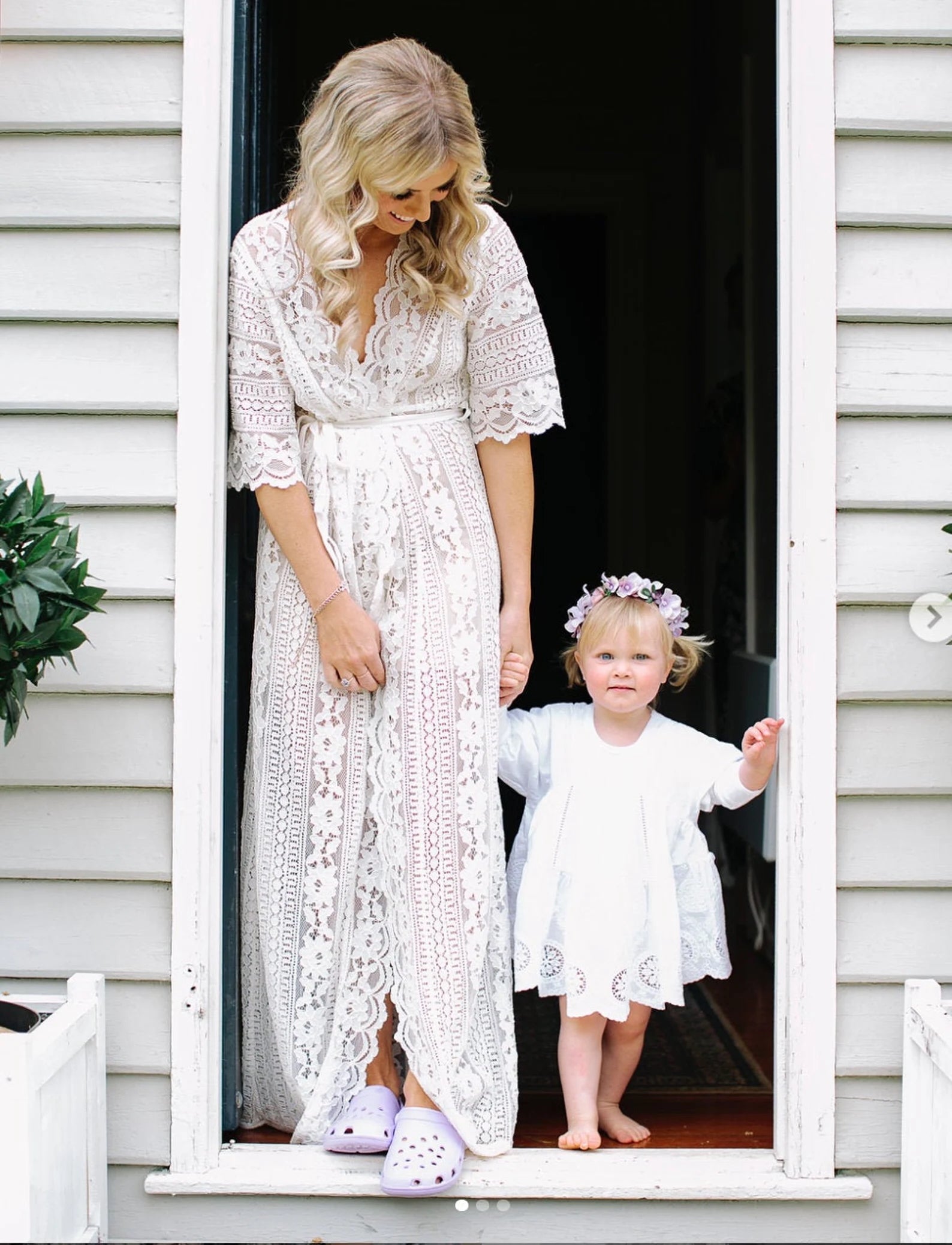 Whisper - Bridal Lace Robe – Blossom & Syrup